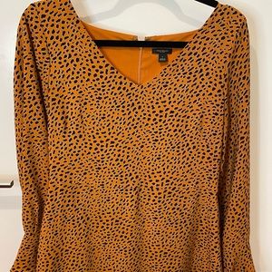 Orange and Black Ann Taylor Dress